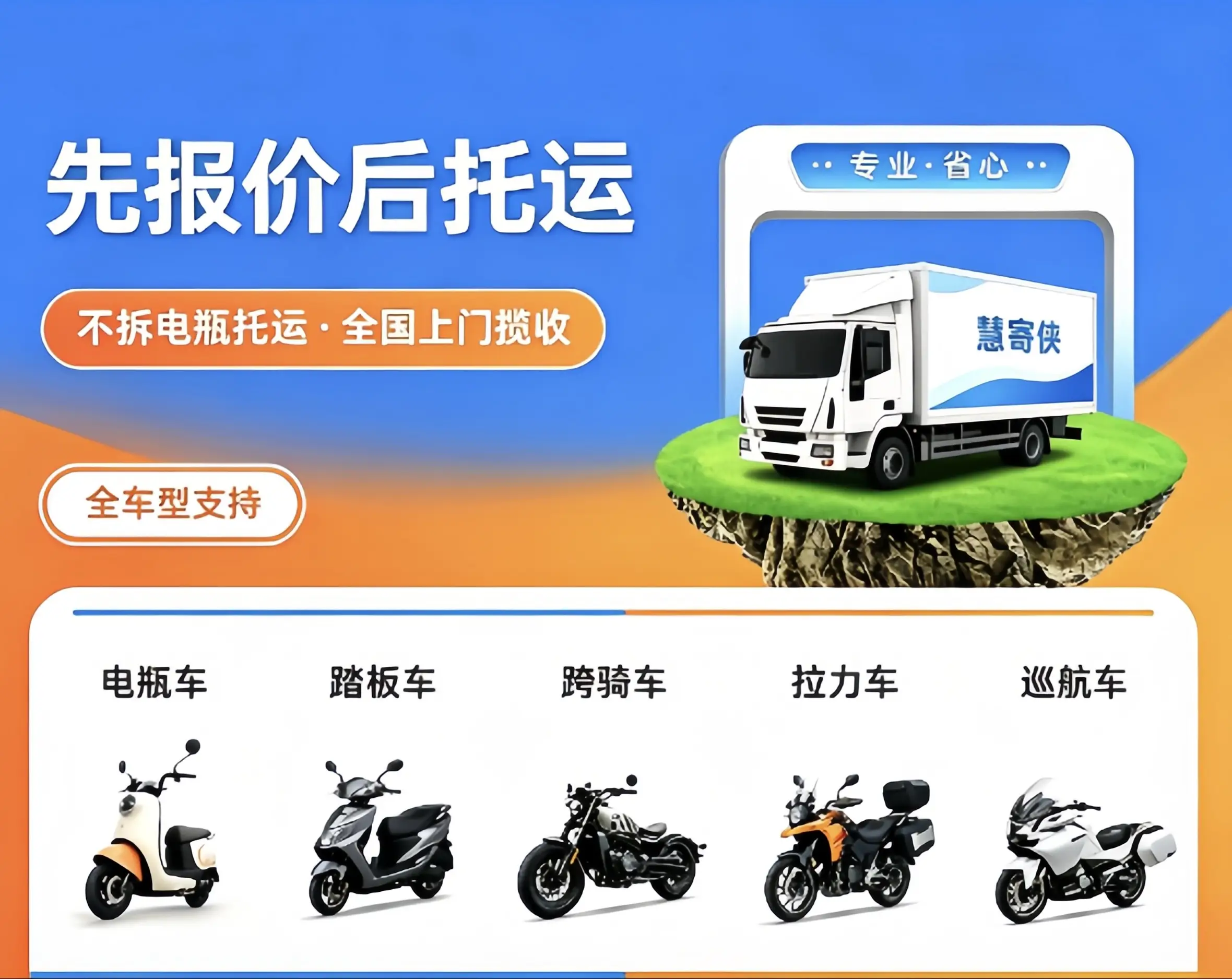 2026寄电瓶车物流怎么选不踩坑？整车不拆电池按距离专线托运